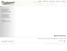 Tablet Screenshot of prestonwoodlandscape.com